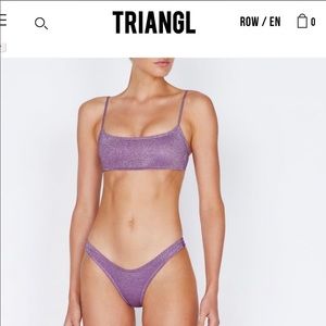 Triangl Mica Violet Sparkle Bikini